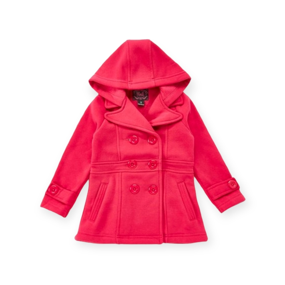 Youth Girl Double-Breasted Peacoat